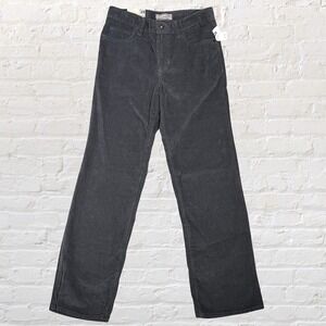 Old Navy Corduroy Pants Straight Leg Size Boys 14 Dark Gray Adjustable Waist NWT
